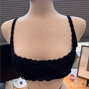 Cosabella Bra Never Say Never Balconette Lace Underwire Black Women 36C